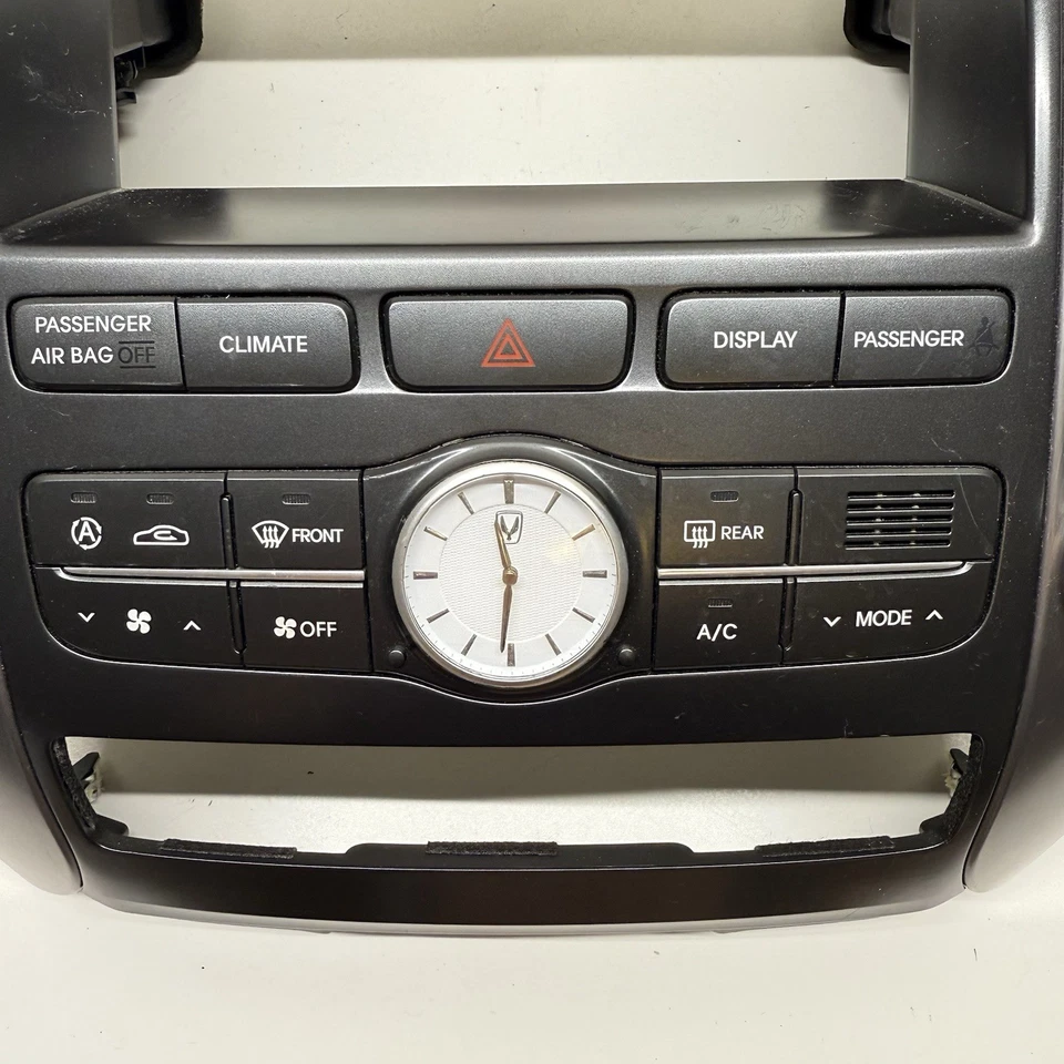 Hyundai Equus 2011-13 panel aire acondicionado calefacción interruptor de clima reloj bisel ventilaciones de aire OEM Foto 4 de 4