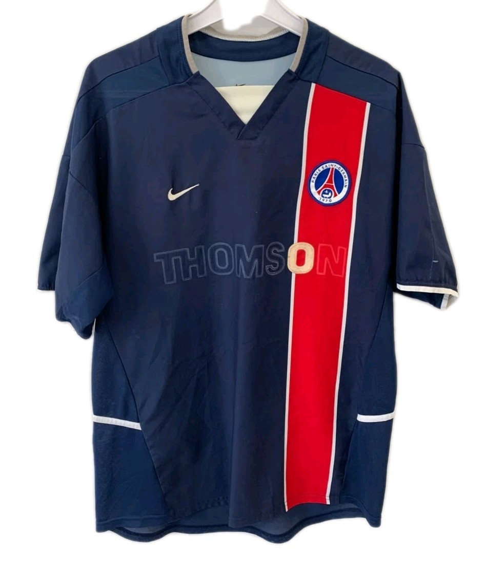 Vintage Nike PSG Paris Saint-Germain 2002/03 Home Soccer Jersey Men's Size M#244