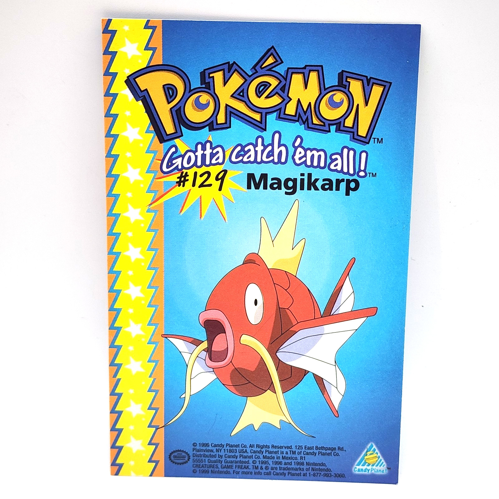 1999 Magikarp #129 Candy Planet Pokemon Card Nintendo