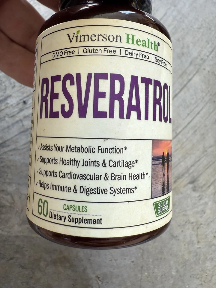 💥OFERTA💥 (PAQUETE DE 5) Suplemento Vimerson Health RESVERATROL 60 Cápsulas Foto 2 de 4