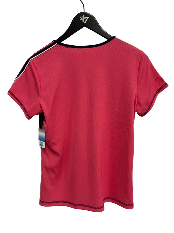 Camisa Atlética Activa SJB Talla Pequeña Bloque de Color Cuello en V Manga Corta Top Gimnasio NUEVA Foto 2 de 4