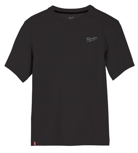 Milwaukee 603B-M Freeflex Short-Sleeve Hybrid Work T-Shirt Black, Medium
