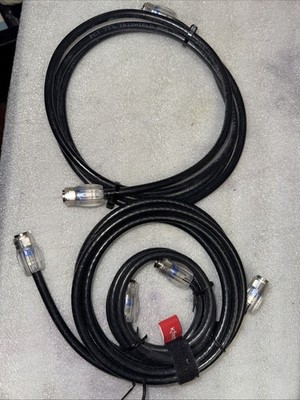 3x RG6 Coaxial Cable F-Type Male to Male 75 Ohm