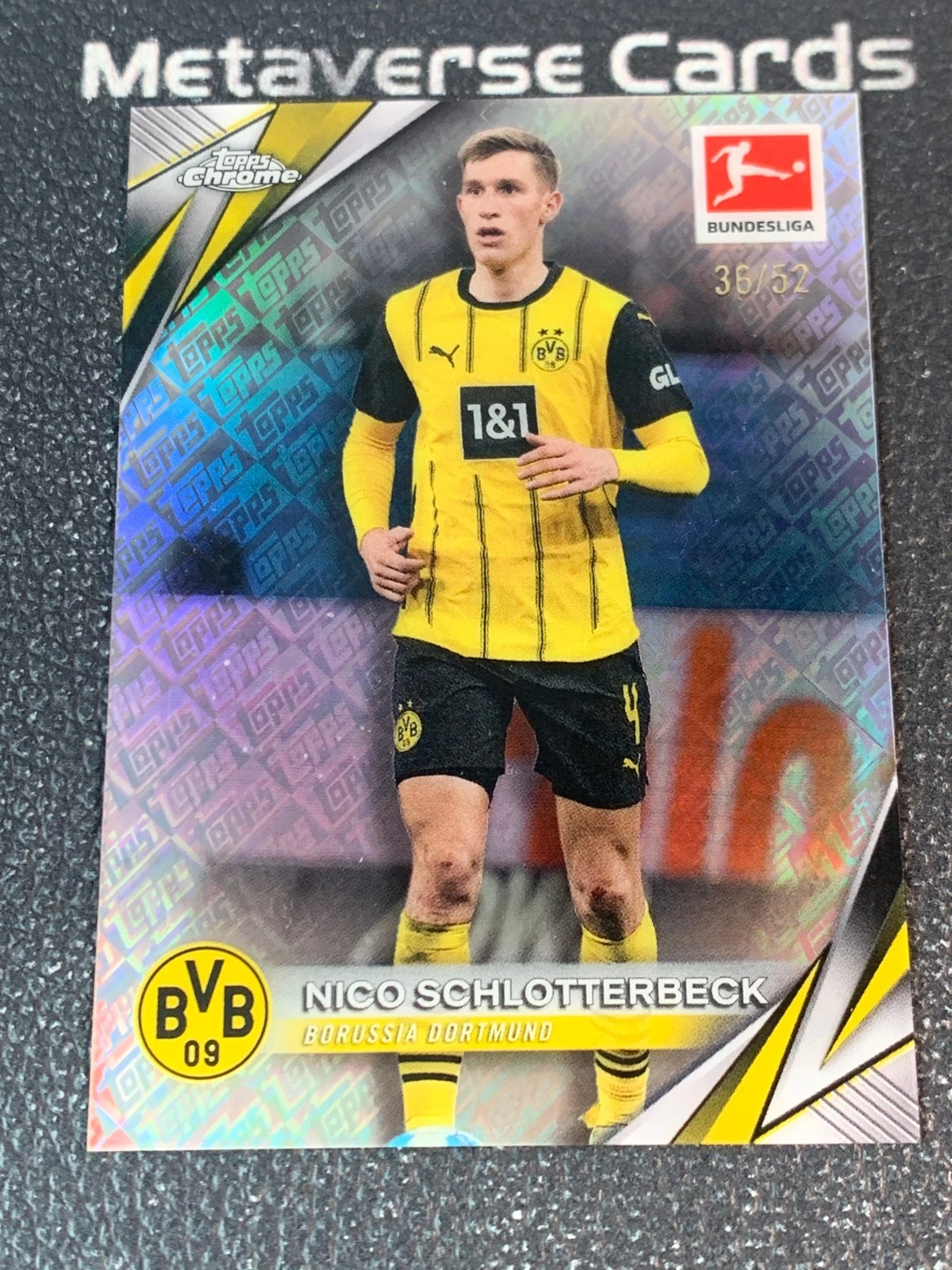 2024-25 Topps Chrome Bundesliga Nico Schlotterbeck Topps Logo 36/52