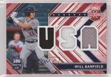 2018 Panini Elite Extra Edition USA Materials Red 32/49 Will Banfield hg6