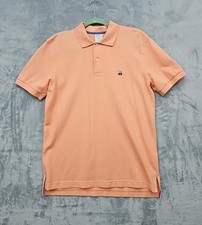 Brooks Brothers 346 Orange/Peach Slim Fit Performance Polo Shirt Men's Medium