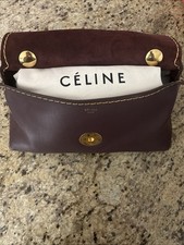Celine Orb pony-style calfskin handbag  Burgu...
