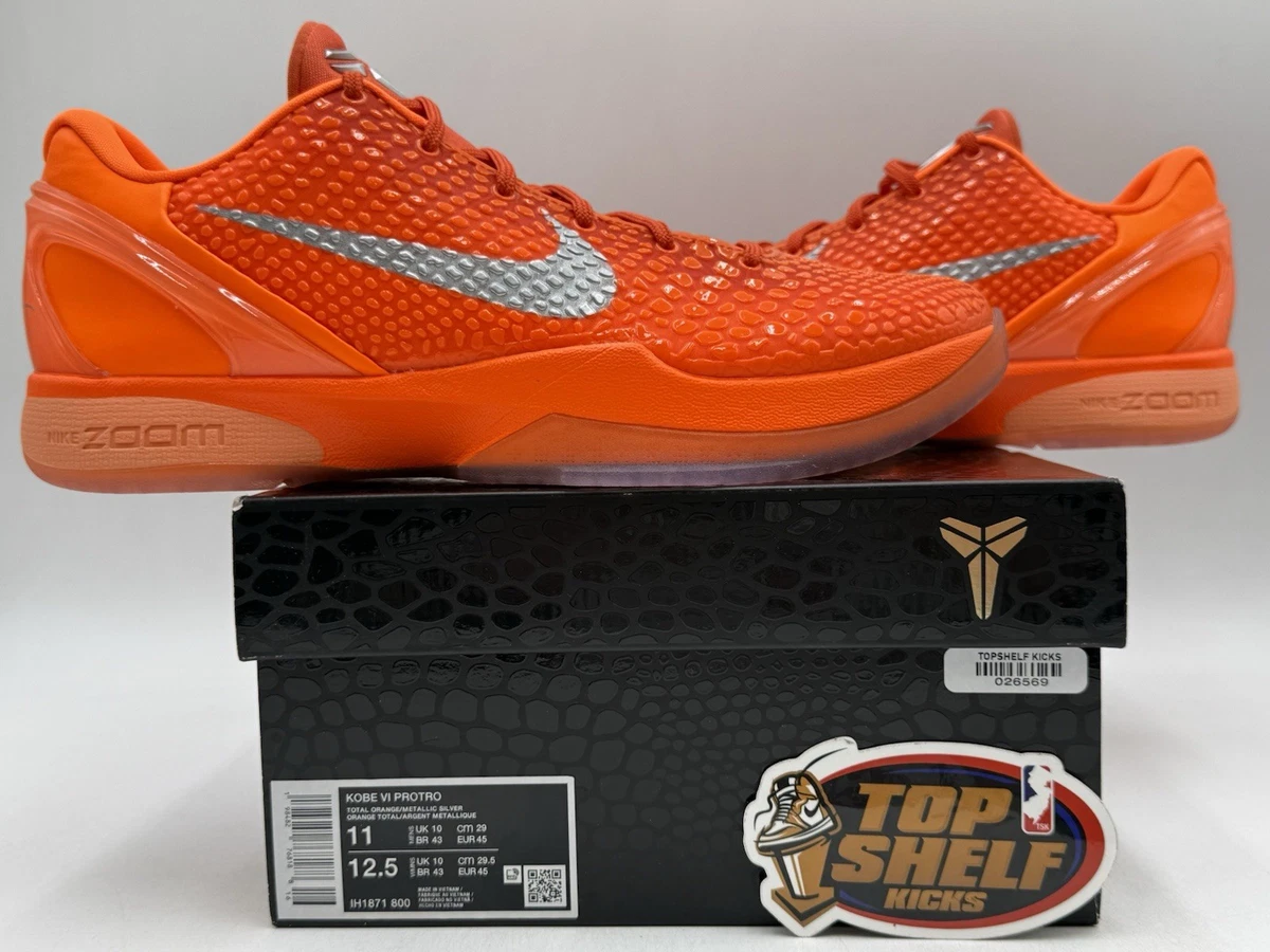 Las mejores ofertas en Nike Zoom Kobe 6 Protro Total Orange | eBay