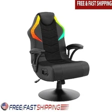 RGB Gaming Chair W/ Bluetooth Audio Neo Motion Technology Comfortable Design New