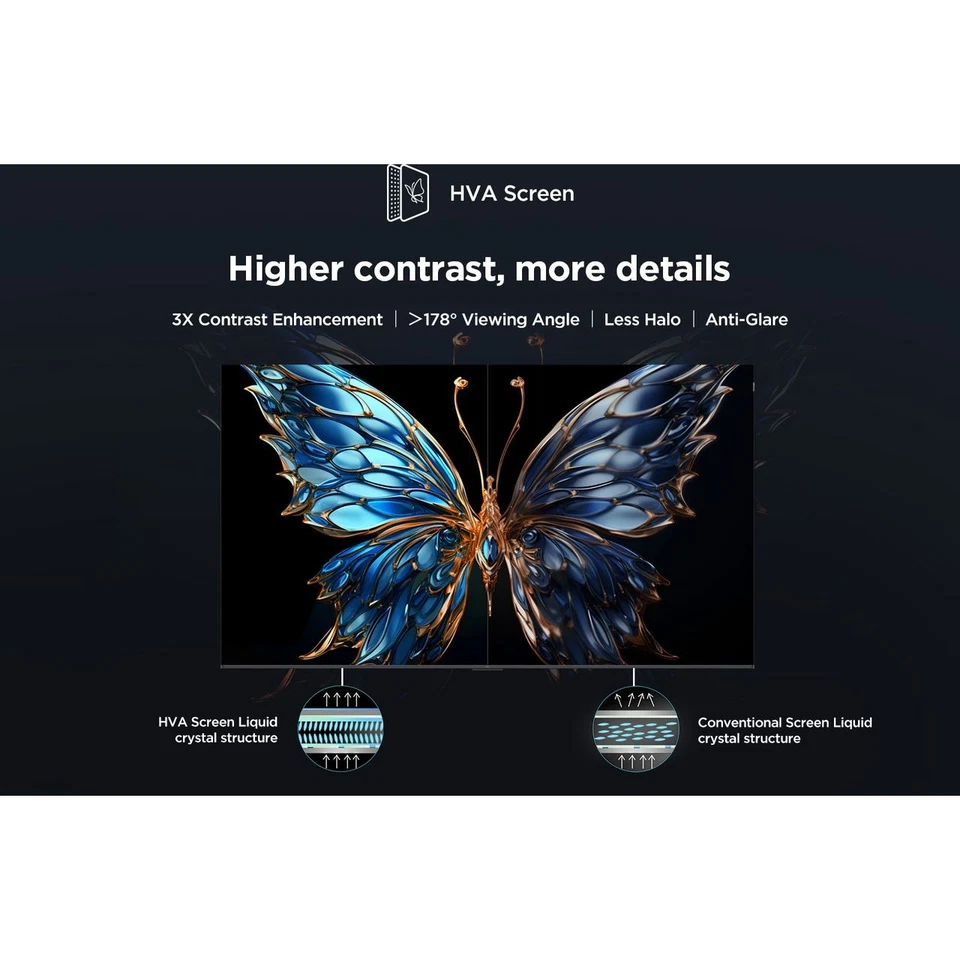 TCL 75V6C-UK 75 Inch LED 4K Ultra HD Smart TV Bluetooth WiFi - Image 2 of 4