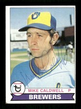 1979 Topps #651 Mike Caldwell signed auto autograph  BXCP62