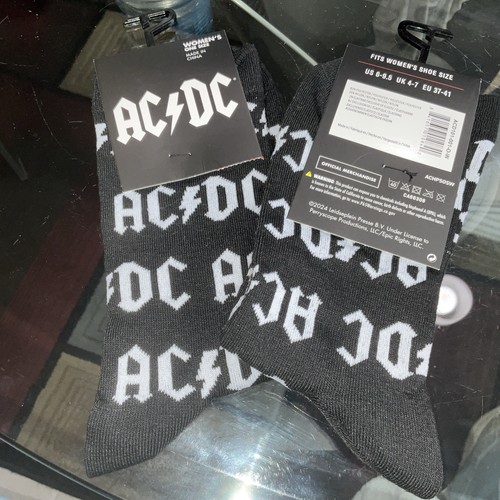 Novelty Socks Ac Dc 2 Pairs Socks | eBay