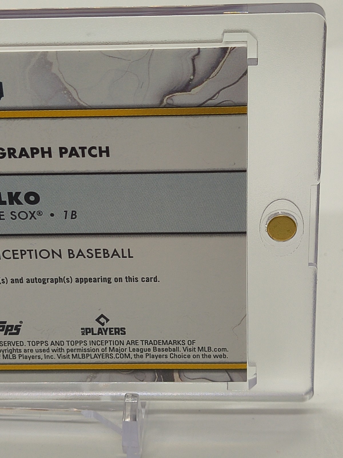 2025 Inception RPA 1/1 Logoman Tim Elko Rookie Patch Auto view 8