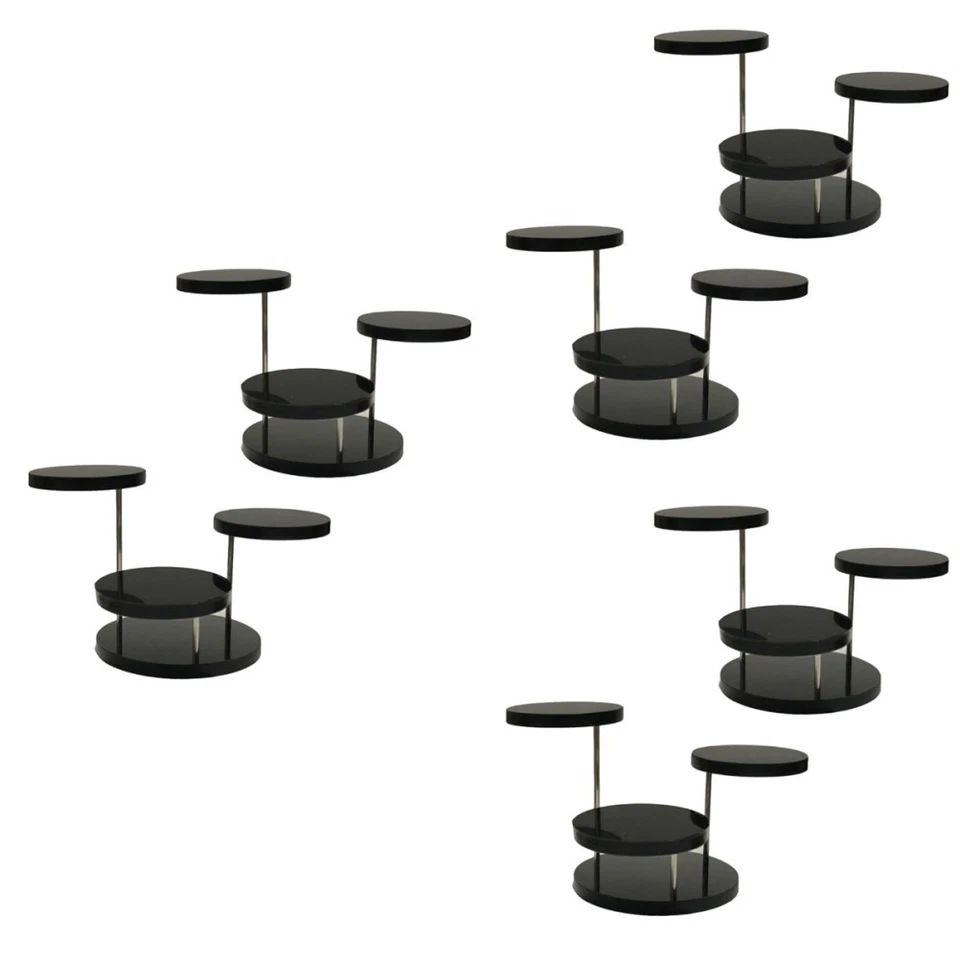  6 stücke Schmuck Display Stand Acryl rotierender 3 Schicht Halskette Ring - Bild 3 von 4