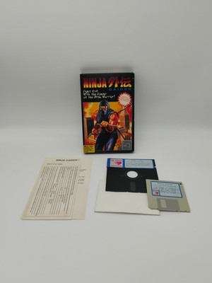 Ninja Gaiden Original Tecmo Hi Tech 1990 IBM PC Big Box Game 2x Floppy Disks 