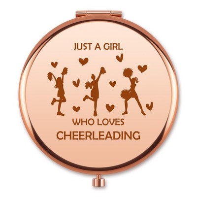 Cheerleaders Compact Makeup Mirror Cheerleading Gifts for Girls Cheer Cheer T...