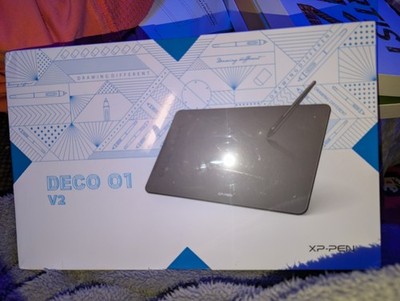 NEW XP-Pen Deco 01 V2 8192 10x6.25 Art Graphics Drawing Tablet Digital Pen 8