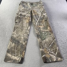 Realtree Edge Cargo Pants Boys Youth XL Camo Outdoors Hunting Pockets