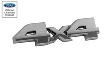 1987-1991 Ford Bronco Classic Style 5 4x4 Emblem Chrome Below Headlight
