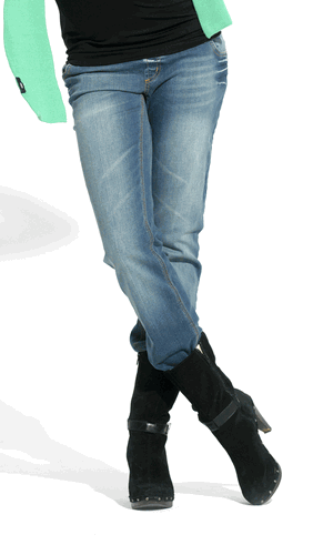 NWT Noppies Maternity Helsinki Denim Jeans DARK WASH XXL $90 Comfy! Great Fit - Picture 3 of 3