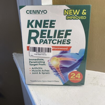 24 Knee Pain Relief Patches Herbal Wormwood Patches for Arthritis Joint ...