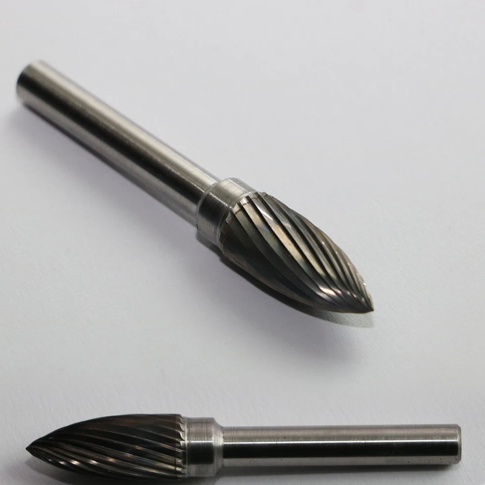 HARTWERKZEUG HM Frässtift Ø 10 Schaft 6 mm Senker Spitzbogen Entgrater Kantenbrecher NEU_362K