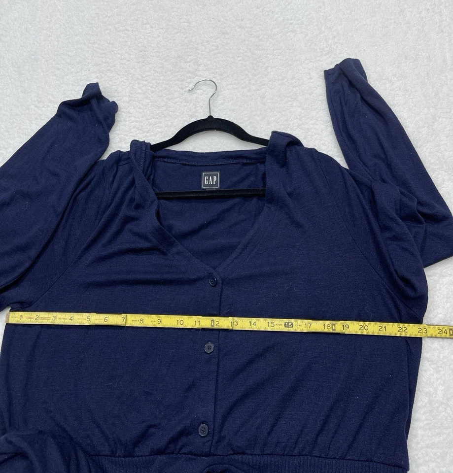 Женский комбинезон Gap синий широкие ноги богемное ретро удобный эластичный размер XXL высокий плюс - Изображение 4 из 4