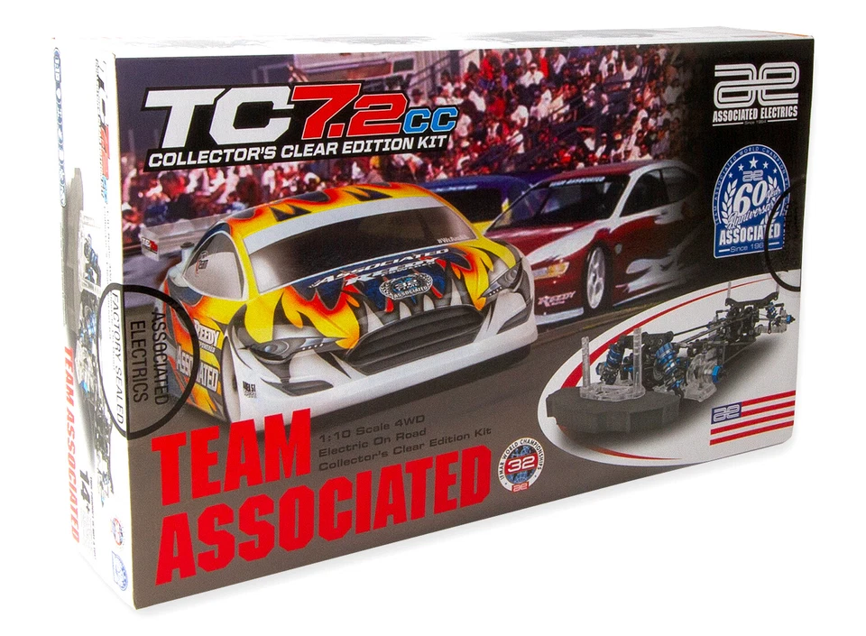 Associated 30140 1/10 TC7.2CC 4WD Electric On Road Collectors Clear Edition Kit - Image 3 of 4