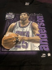 Vintage Nick Anderson Sacramento Kings Pro Player Shirt Youth 10 12 Medium Rare