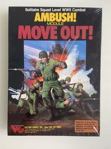 Ambush modul - Move Out - Victory Games - Új eredeti csomagolásban - Zdjęcie 1 z 2