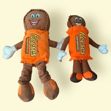 Lot Of 2 2015 Hershey Chocolate World Reese  s Plush W/ Partial Tags