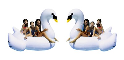 (2) Pack - Inflatable Giant Swan 75'' Rideable Toy Party Leisure Float 388328-LF