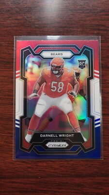 2023 Panini Prizm Darnell Wright Red White & Blue  RC Rookie #313 Chicago Bears