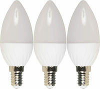 3Er Set Led Kerzenlampe Mcshine, E14, 8W, 600Lm, 160°,3000K, Warmweiß, Ø37X105Mm