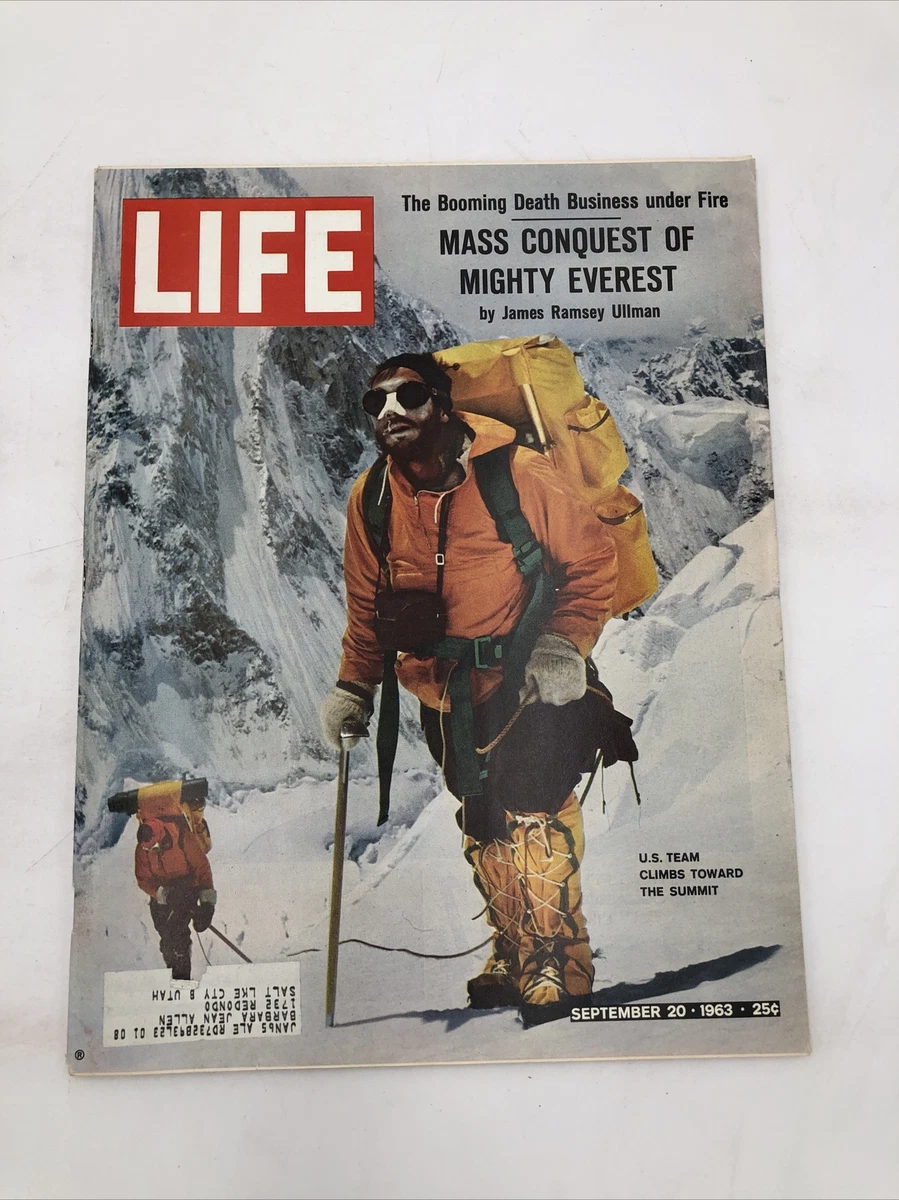 Life Sep 20 1963 Mass Conquest Of Everest; Death Business | eBay