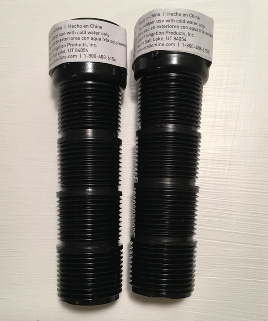 Two 3/4" 4" Long Cut Off Riser Sprinkler Head Male Female eBay