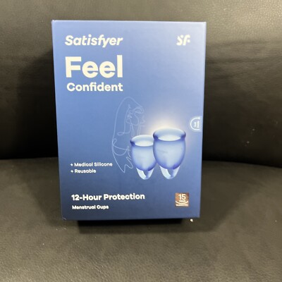 NEW Satisfyer Feel Confident  Menstrual Cups *FREE SHIPPING*