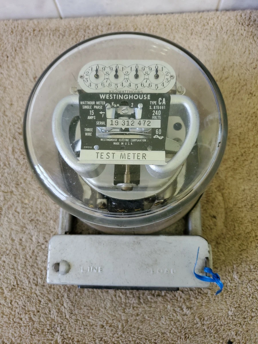 Westinghouse Watthourmètre type CB-F, 2400 PSI 6000/5