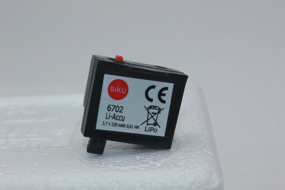 Siku 6702 Batería Repuesto Control Serie 1:32 6721 6723 6725 6727 6751 6780 6781 RC