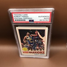 1977-78 Topps Robert Parish Rookie RC Auto #111 PSA Authentic Auto Warrios