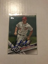 Washington Nationals CLINT ROBINSON Signed 2017 Topps Card