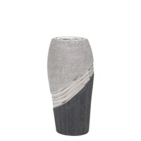 "Vase \"Silverline\"-Serie Pokal Keramik Silber Deko Mit Stil"