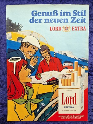 Lord Extra Cigarettes, Original Advertising from 1972