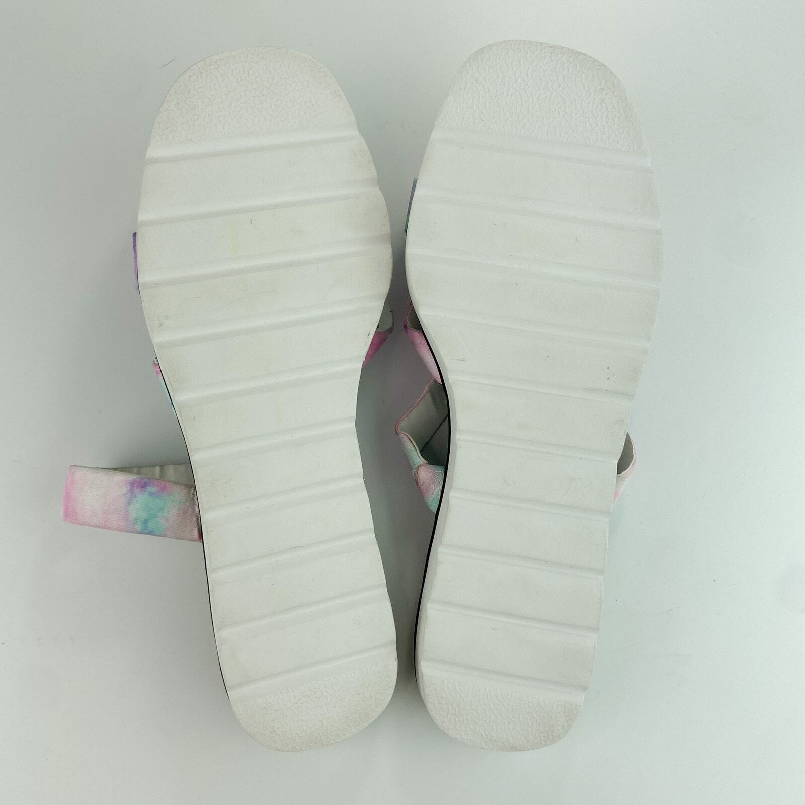 APL Sandali con cinturino Rampage Ally taglia 8 rosa viola tie dye punta aperta piatta