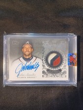 2022 Topps Reverence JOHN SMOLTZ #TRAP-JSM Auto Patch 1/5 SSP case hit BRAVES