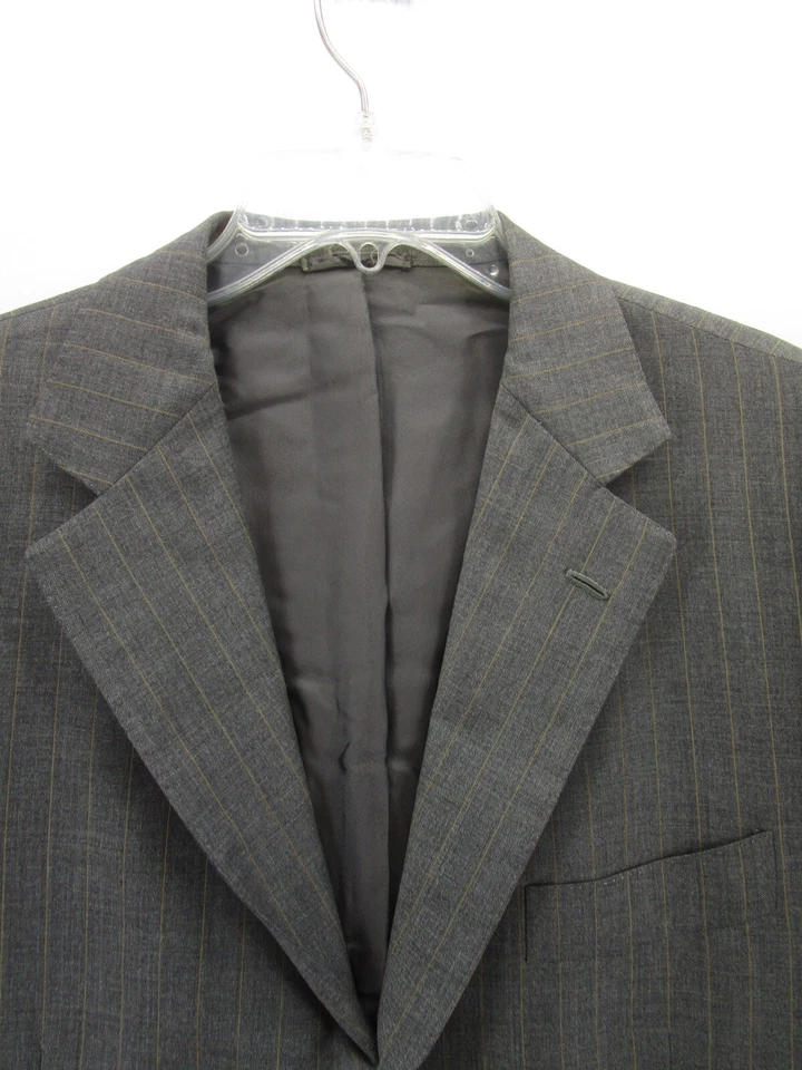 Sartoria Partenopea Sport Coat Men 44 Gray Striped Napoli Blazer Wool Jacket * - Image 2 of 4