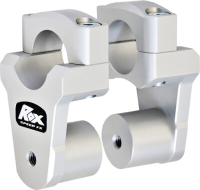 Rox Speed FX Pivoting Bar Risers 2'' Silver 1R-P13R-2125