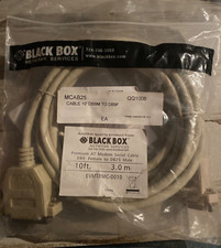 BLACK BOX AT MODEM SERIAL CABLE DB9 FEMALE TO DB25 MALE 10 FT.