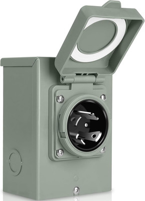 30 Amp Generator Inlet Box - NEMA L14-30P Power Inlet Box for 3R 4-Prong Generat