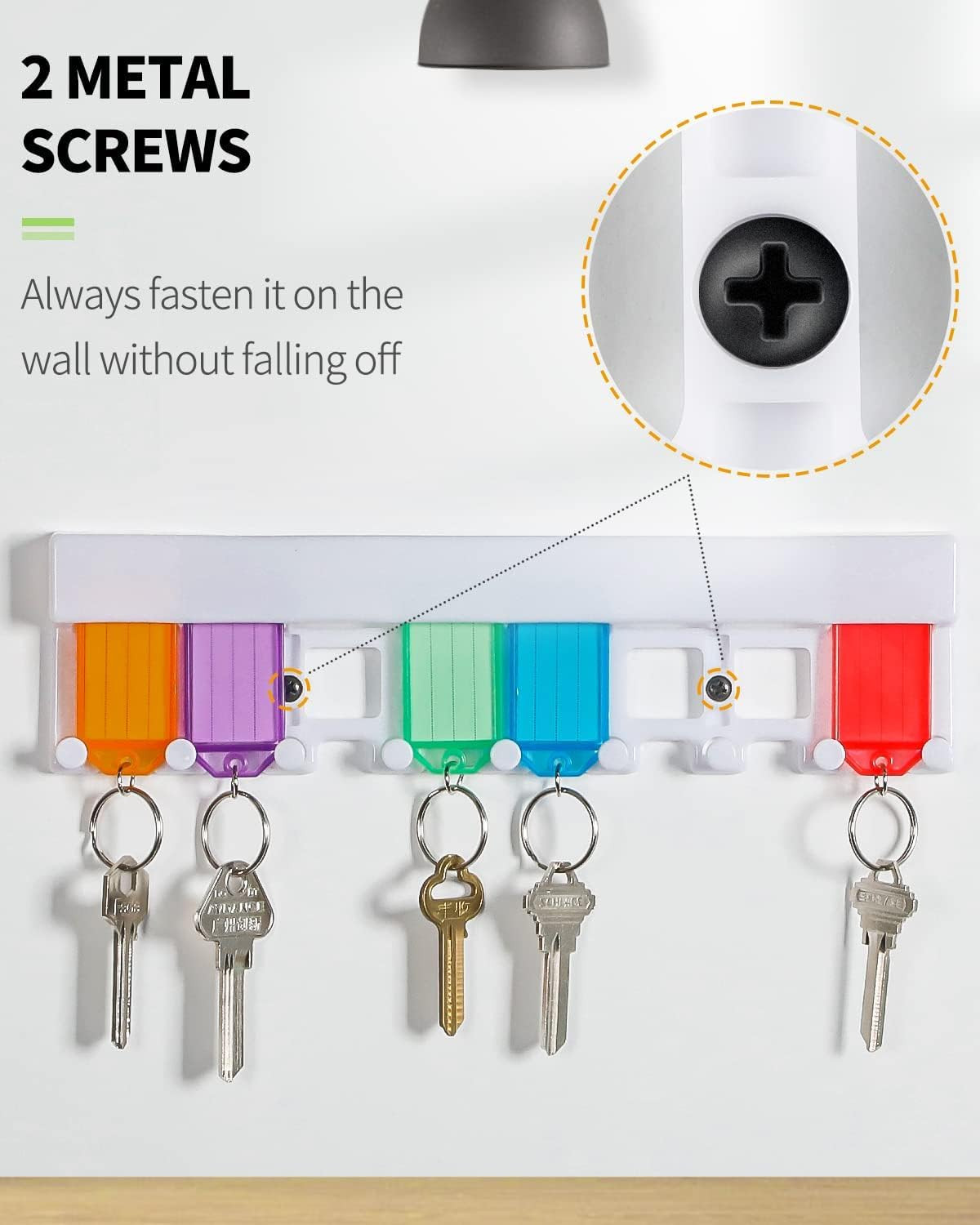 Key Tag Rack Insert Uniclife Key Tag Rack Slot Style Plastic Wall Mounted Key Holder ...